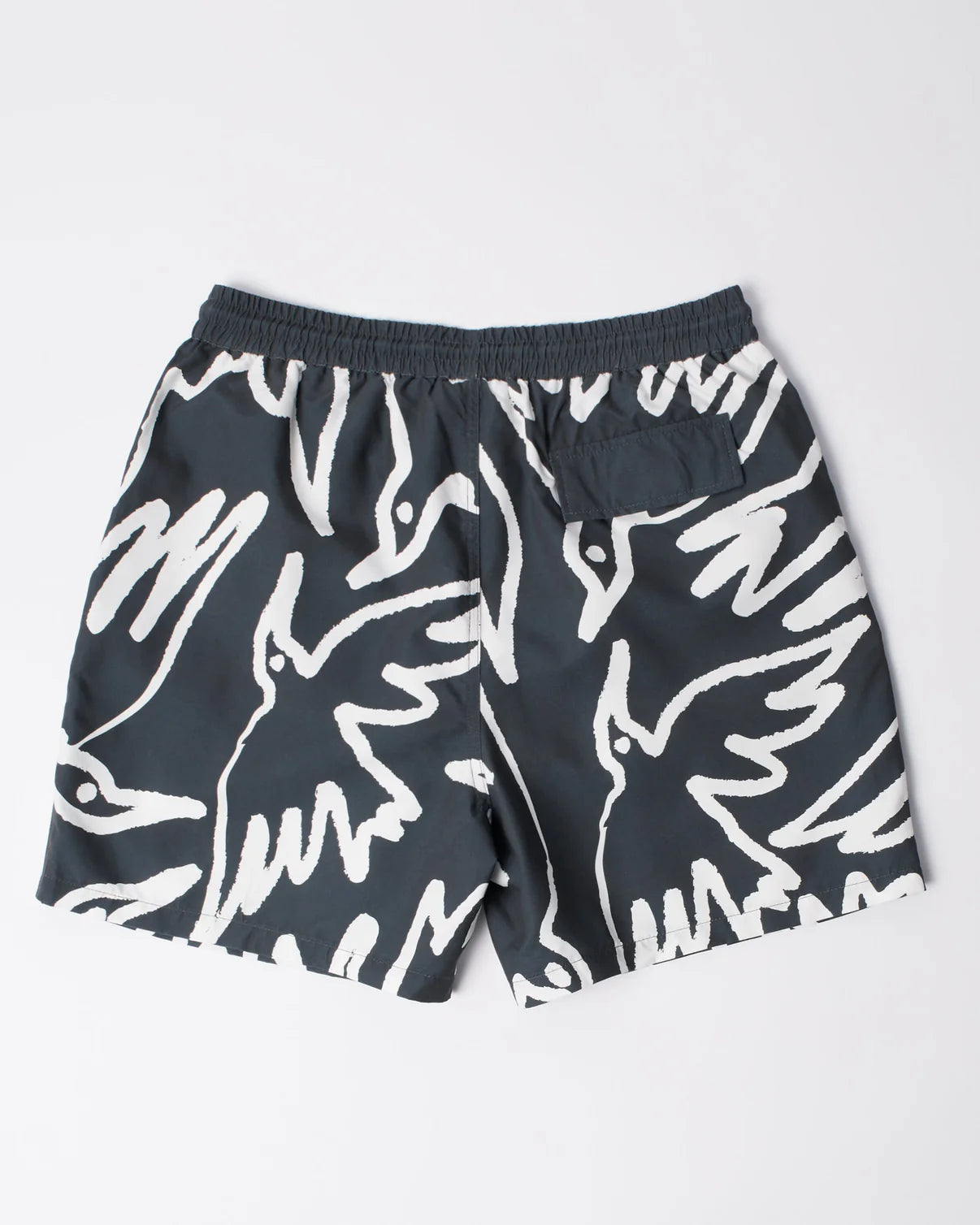 【by Parra - バイパラ】BIRDS FLY FREE SWIM SHORTS / BLACK (ショーツ/ブラック)