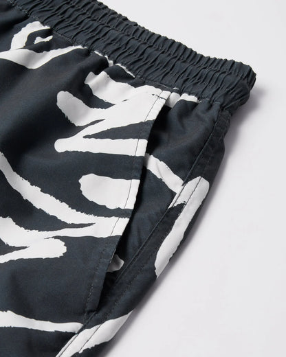 【by Parra - バイパラ】BIRDS FLY FREE SWIM SHORTS / BLACK (ショーツ/ブラック)