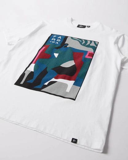 【by Parra - バイパラ】LEAVING NOW T-SHIRT / WHITE (Tシャツ/ホワイト)