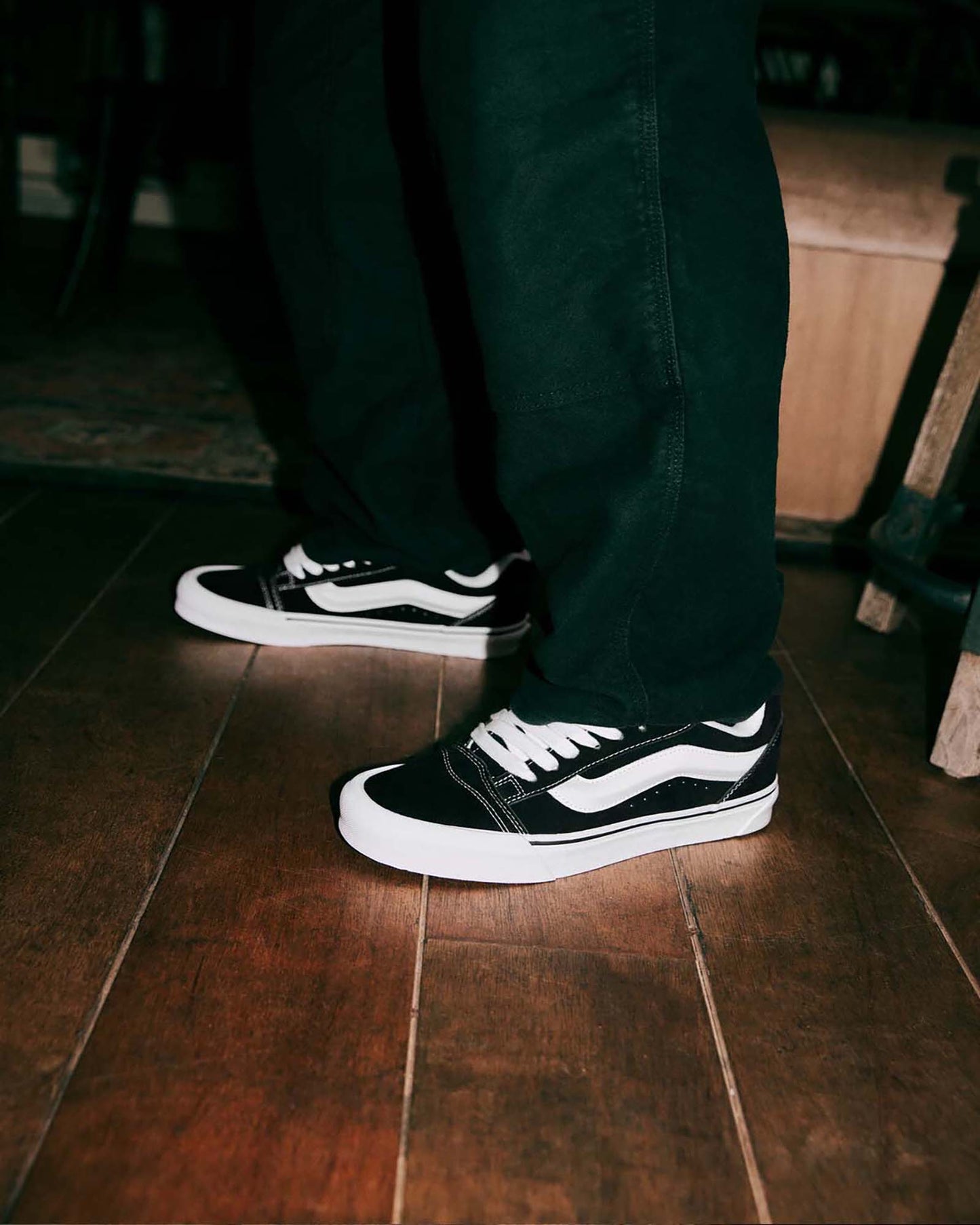 【VANS - ヴァンズ】 Knu SKool / BLACK (スニーカー/ブラック)