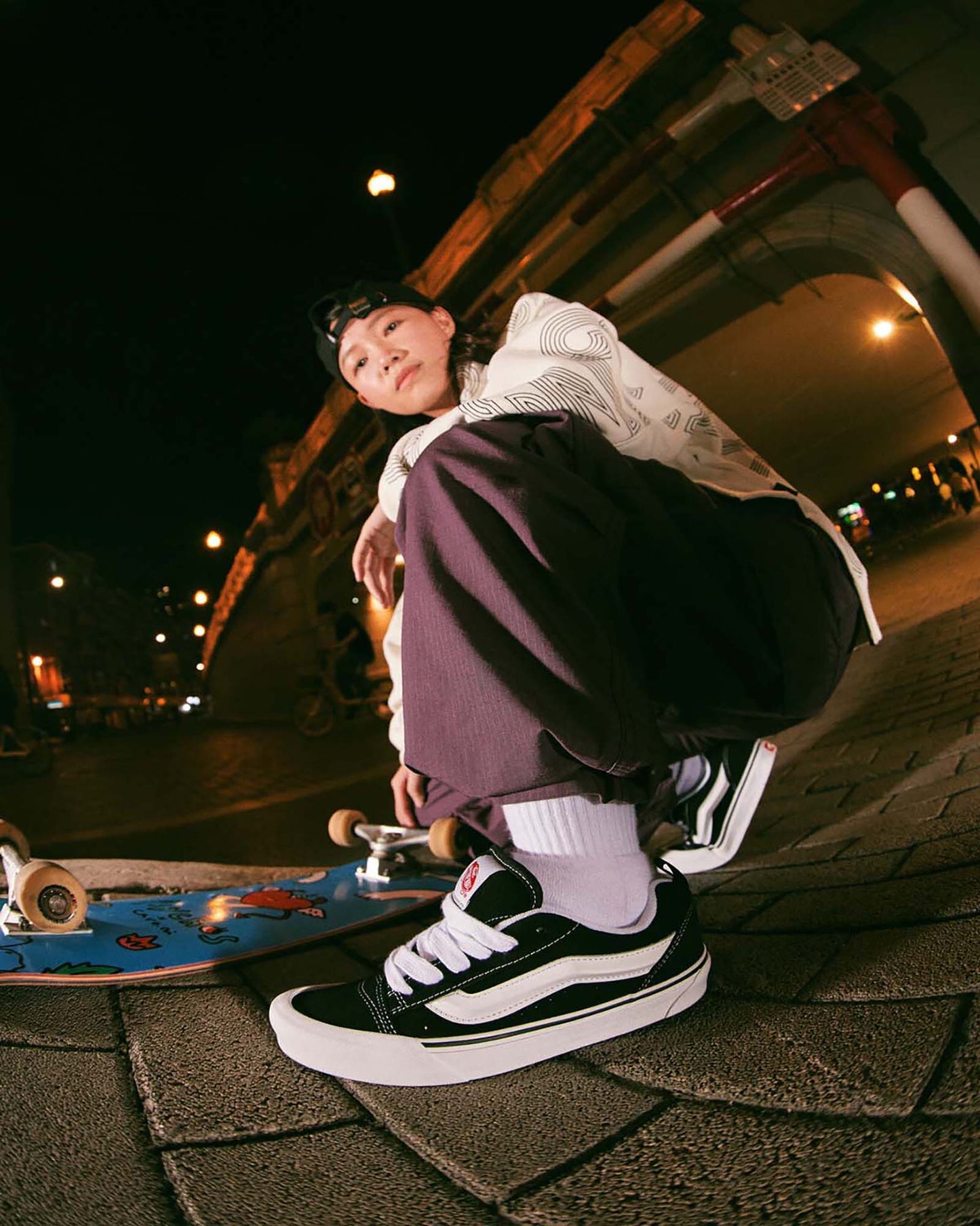 【VANS - ヴァンズ】 Knu SKool / BLACK (スニーカー/ブラック)