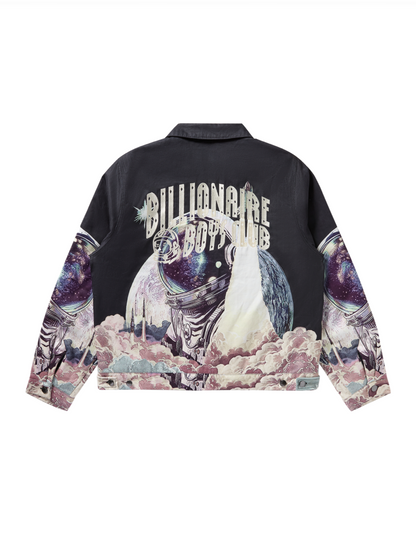 【Billionaire Boys Club-ビリオネアボーイズクラブ】 BB FLIGHT QUILTED LINING ZIP FRONT WORKMANS JACKET / BLACK (フライトジャケット/ブラック)