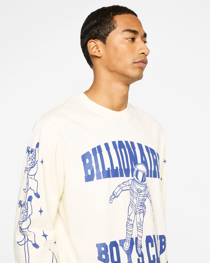 【Billionaire Boys Club-ビリオネアボーイズクラブ】 BB GRAVITY LS T-SHIRT / WINTER WHITE (ロンT/ウィンターホワイト)