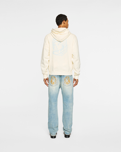 【Billionaire Boys Club-ビリオネアボーイズクラブ】 BB SMALL CURVE ZIP FRONT HOODIE / WINTER WHITE (フーディー/ウィンターホワイト)