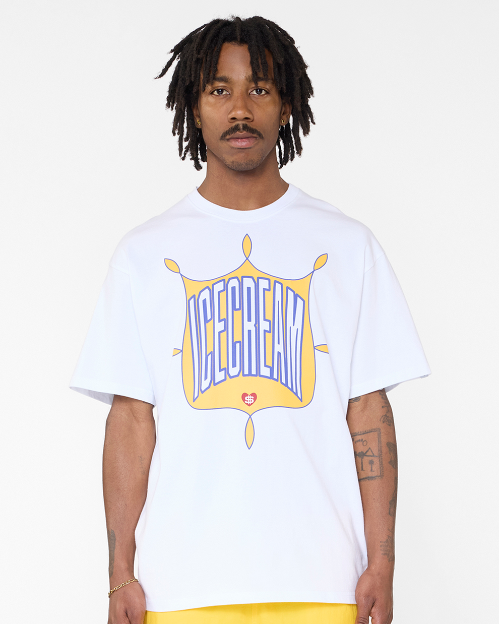 【ICE CREAM - アイスクリーム】EMBLEM T-SHIRT / WHITE (Tシャツ/ホワイト)
