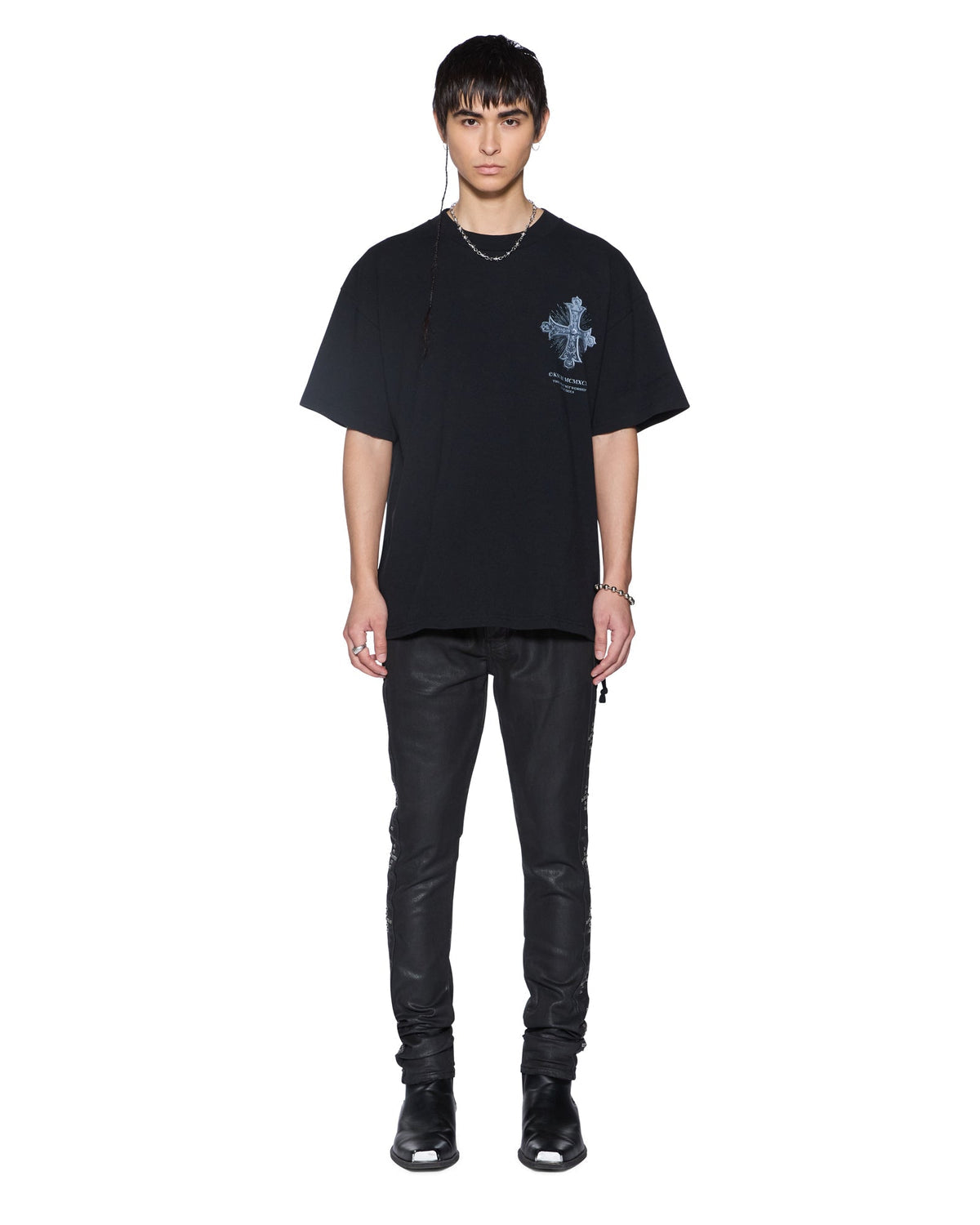【KSUBI - スビ】FALSE IDOLS EKCESS SS TEE / JET BLACK (Tシャツ/ブラック)