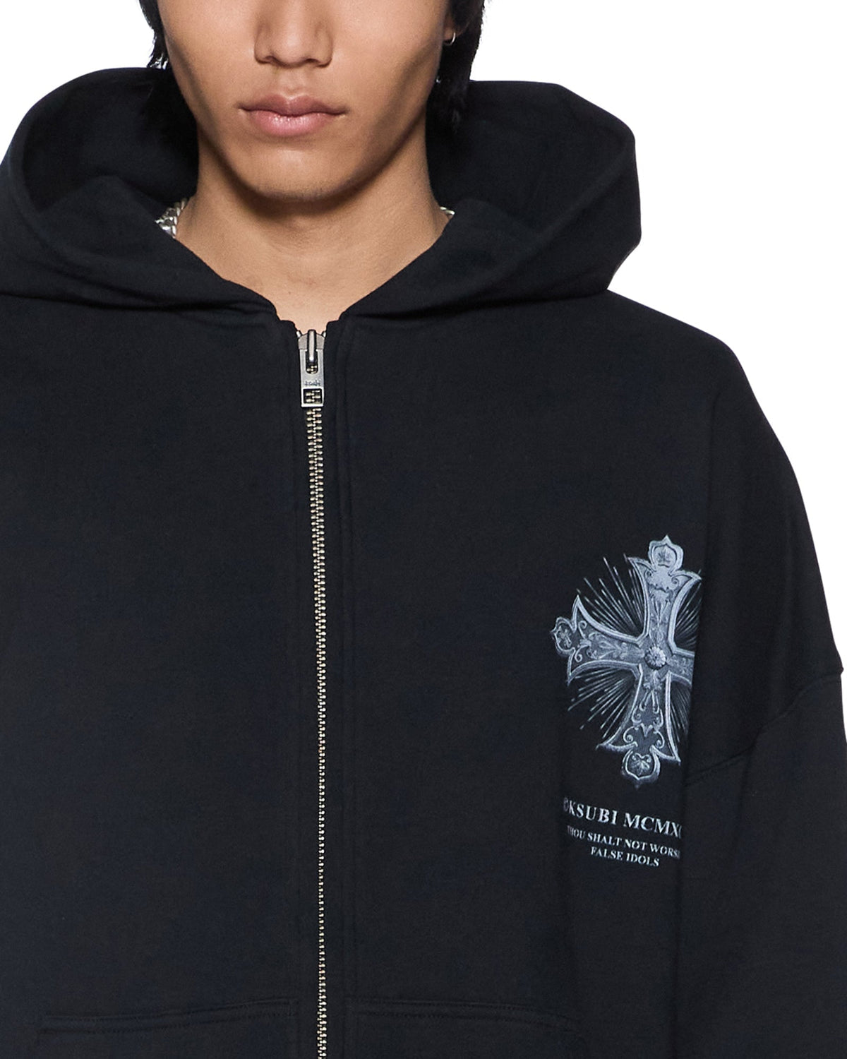 KSUBI - スビ】FALSE IDOLS EKCESS ZIP HOODIE / JET BLACK (フーディ