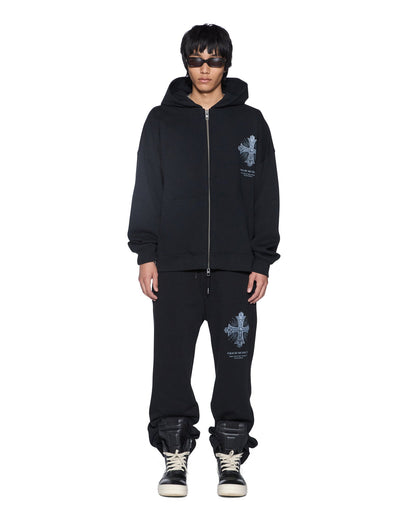 【KSUBI - スビ】FALSE IDOLS EKCESS ZIP HOODIE / JET BLACK (フーディ/ジェットブラック)
