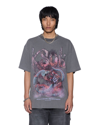 【KSUBI - スビ】KNOTTED EKCESS SS TEE / CHARCOAL (Tシャツ/チャコール)