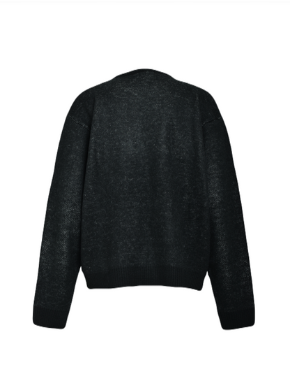 【BREATH - ブレス】  ANGEL SCRIPT LOGO MOHAIR KNIT / BLACK （ニット/ブラック)