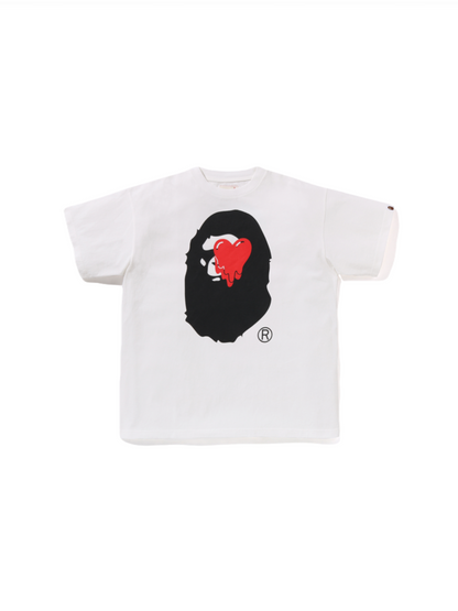 【EMOTIONALLY UNAVAILABLE - エモーショナリー アンアベイラブル】EU BAPE FACE SS TEE WHITE (Tシャツ/ホワイト)