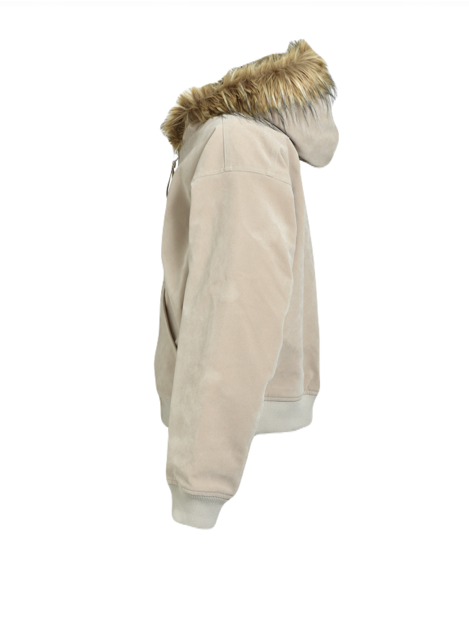 【BREATH - ブレス】  FAUX LEATHER FUR HOODED JACKET / BEIGE （ジャケット/ベージュ)