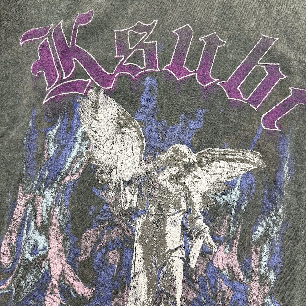 【KSUBI - スビ】FALLEN EKCESS SS TEE CHARCOAL / CHARCOAL (Tシャツ/チャコール)