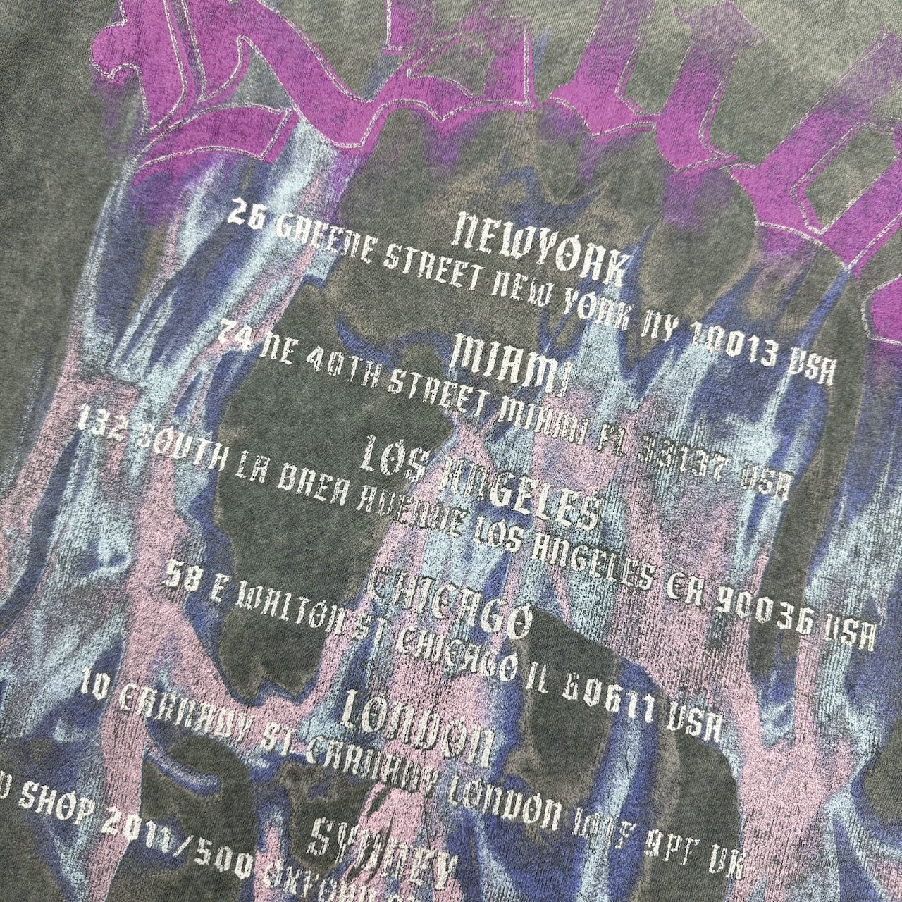 【KSUBI - スビ】FALLEN EKCESS SS TEE CHARCOAL / CHARCOAL (Tシャツ/チャコール)