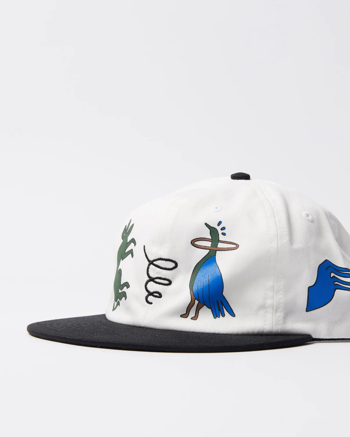 【by Parra - バイパラ】ANIMAL STYLE 6 PANEL HAT  / WHITE (キャップ/ホワイト)