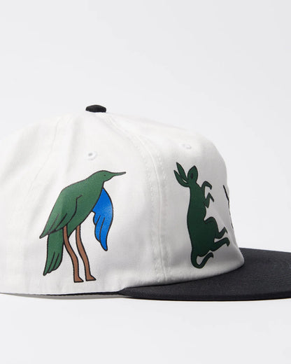 【by Parra - バイパラ】ANIMAL STYLE 6 PANEL HAT  / WHITE (キャップ/ホワイト)