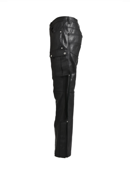 BREATH - ブレス】 COATING BOOTCUT CARGO PANTS / BLACK (パンツ BREATH - ブレス】 COATING BOOTCUT CARGO PANTS / BLACK (パンツ