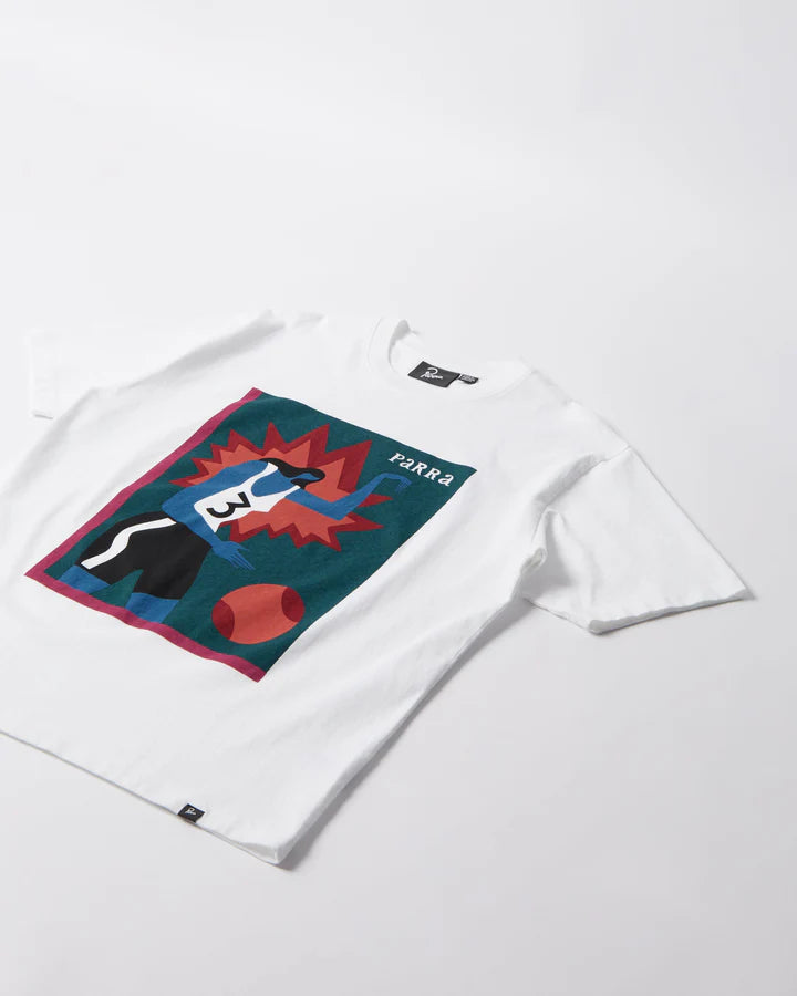 【by Parra - バイパラ】BASEKETBALL  T-SHIRT / WHITE (Tシャツ/ホワイト)