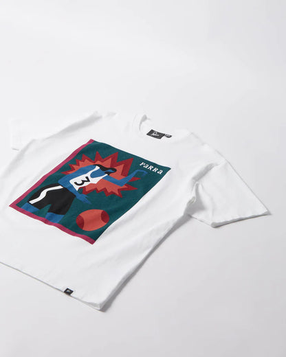 【by Parra - バイパラ】BASEKETBALL  T-SHIRT / WHITE (Tシャツ/ホワイト)