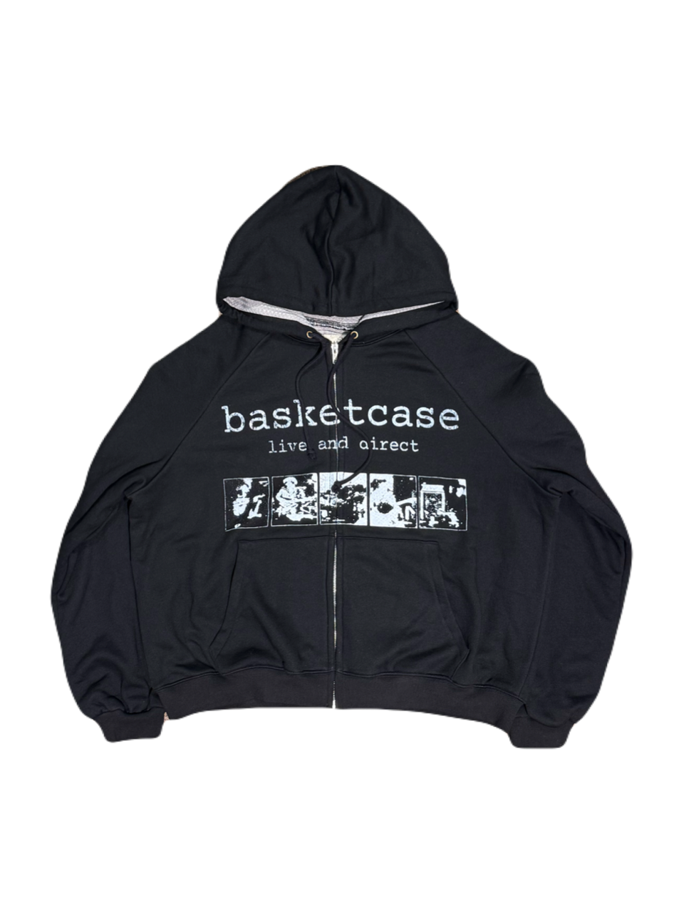 【BASKETCASE  - バスケットケース】SCAR THERMAL LINED ZIP / BLACK (フーディー/ブラック)