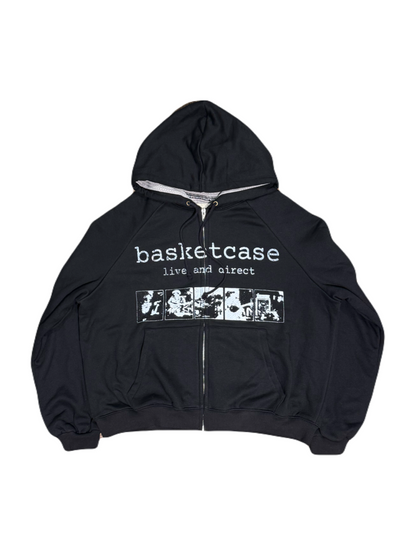 【BASKETCASE  - バスケットケース】SCAR THERMAL LINED ZIP / BLACK (フーディー/ブラック)