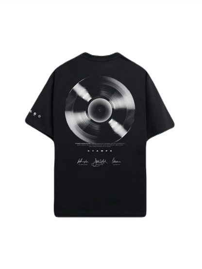STAMPD - スタンプド】SONUD SYSTEM VINYL RELAXED TEE / BLACK STAMPD - スタンプド】SONUD SYSTEM VINYL RELAXED TEE / BLACK