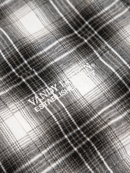 【VANDY THE PINK - ヴァンディー・ザ・ピンク】GREY FLOWER FLANNEL / GREY (シャツ/グレー)