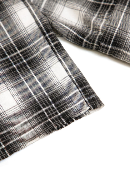 【VANDY THE PINK - ヴァンディー・ザ・ピンク】GREY FLOWER FLANNEL / GREY (シャツ/グレー)