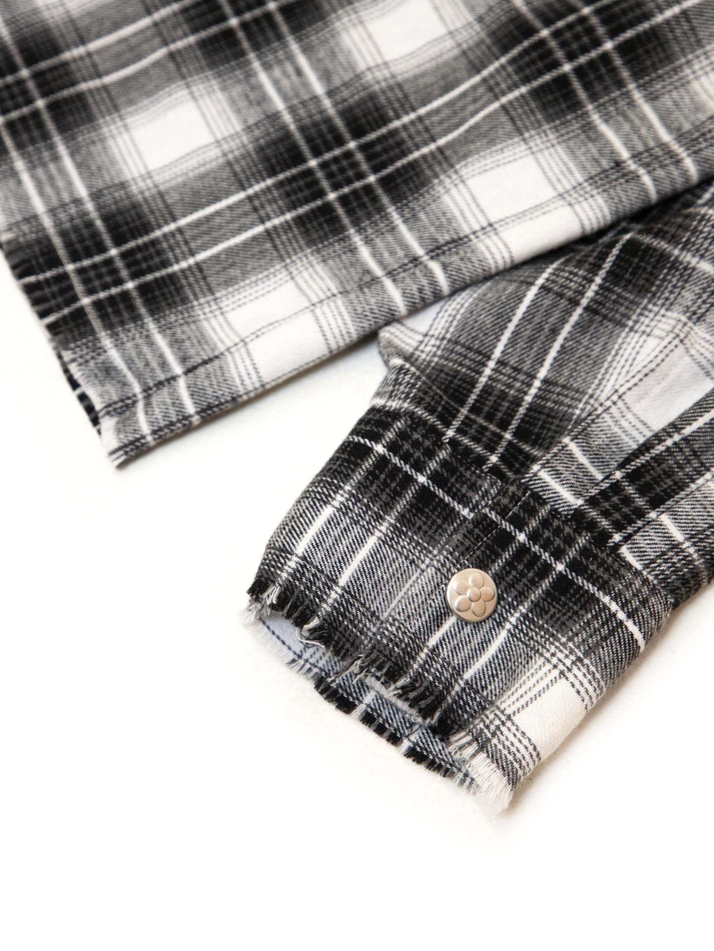 【VANDY THE PINK - ヴァンディー・ザ・ピンク】GREY FLOWER FLANNEL / GREY (シャツ/グレー)