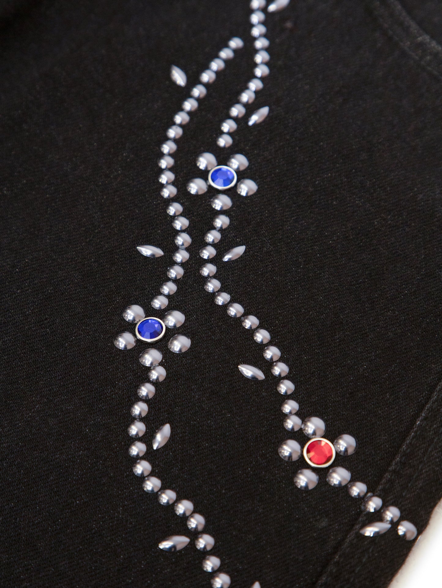 【VANDY THE PINK - ヴァンディー・ザ・ピンク】COTTON TWILL STUD PANTS / BLACK (パンツ/ブラック)