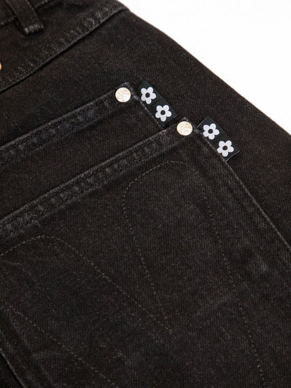 【VANDY THE PINK - ヴァンディー・ザ・ピンク】COTTON TWILL STUD PANTS / BLACK (パンツ/ブラック)