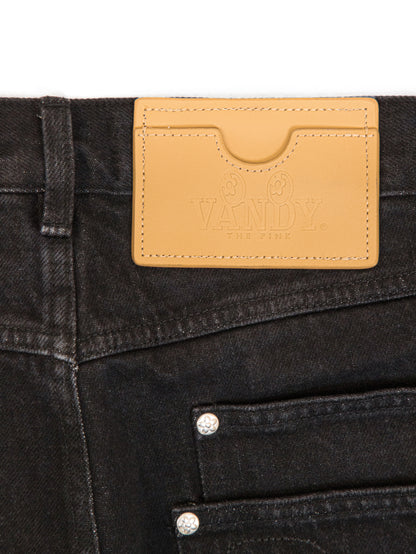 【VANDY THE PINK - ヴァンディー・ザ・ピンク】COTTON TWILL STUD PANTS / BLACK (パンツ/ブラック)