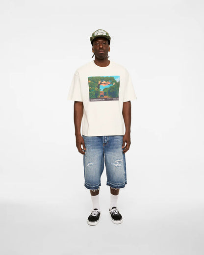 【Billionaire Boys Club-ビリオネアボーイズクラブ】 BB WILD BOXY FIT T-SHIRT / WHISPER WHITE (Tシャツ/ウィスパーホワイト)