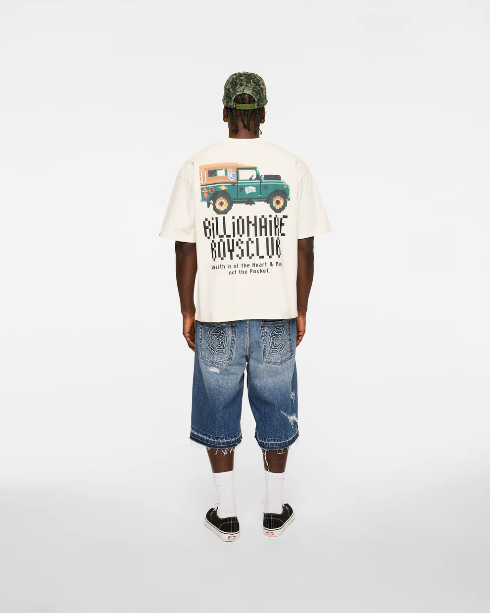 【Billionaire Boys Club-ビリオネアボーイズクラブ】 BB WILD BOXY FIT T-SHIRT / WHISPER WHITE (Tシャツ/ウィスパーホワイト)