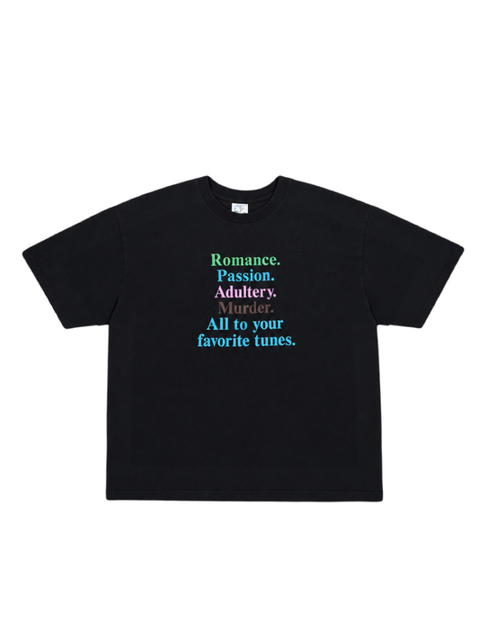 【BASKETCASE  - バスケットケース】ROMANCE T- SHIRT / BLACK (Tシャツ/ブラック)