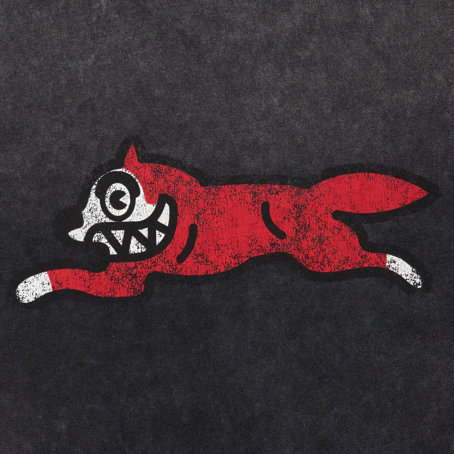 【ICE CREAM - アイスクリーム】DAMAGE COTTON L/S T-SHIRT RUNNING DOG / BLACK (L/S/ブラック)