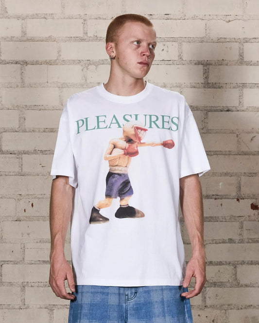 【PLEASURES - プレジャーズ】ANIMALS T-SHIRT / WHITE (Tシャツ/ホワイト)