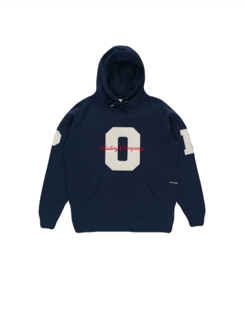 【POP TRADING COMPANY - ポップ トレーディング カンパニー】FOOTBALL HOODED SWEAT / NAVY (フーディ/ネイビー)