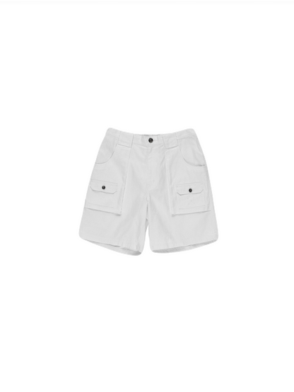 【POP TRADING COMPANY - ポップ トレーディング カンパニー】POCKET SHORT / WHITE (ショーツ/ホワイト)