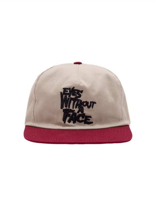 【HOCKEY - ホッケー 】 EYES WITHOUT A FACE HAT / BEIGE/MAROON （キャップ/ベージュ・マルーン)