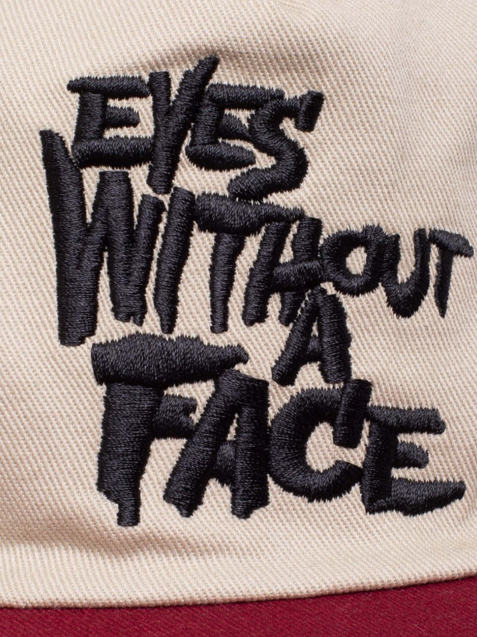 【HOCKEY - ホッケー 】 EYES WITHOUT A FACE HAT / BEIGE/MAROON （キャップ/ベージュ・マルーン)