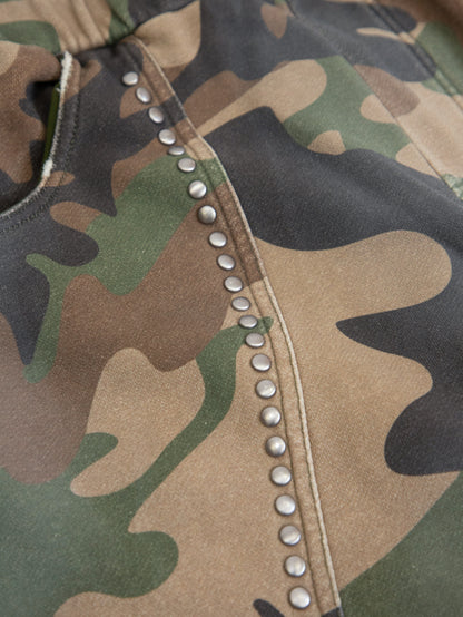 【VANDY THE PINK - ヴァンディー・ザ・ピンク】WASHED GREEN CAMO SWEATPANTS / WASHED CAMO (パンツ/ウォッシュドカモ)