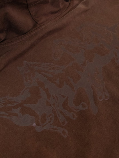 【VANDY THE PINK - ヴァンディー・ザ・ピンク】HORSES HOODIE / WASHED BROWN (フーディー/ブラウン)