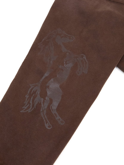 【VANDY THE PINK - ヴァンディー・ザ・ピンク】HORSES HOODIE / WASHED BROWN (フーディー/ブラウン)