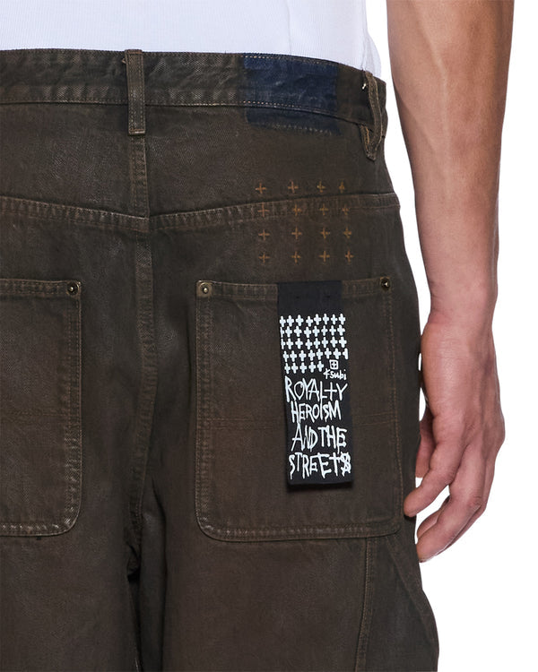 【KSUBI - スビ】MAXX PERATOR GREASE / DARK BROWN (パンツ/ダークブラウン)