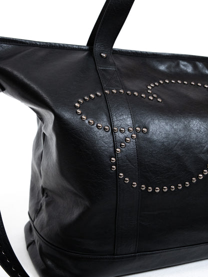 【VANDY THE PINK - ヴァンディー・ザ・ピンク】STUDDED TOTE BAG / BLACK (バッグ/ブラック)