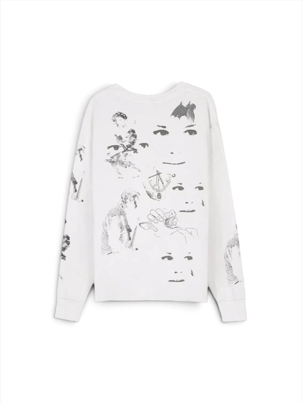 【BASKETCASE  - バスケットケース】SCREBBLE THERMAL / WHITE (Tシャツ/ ホワイト)
