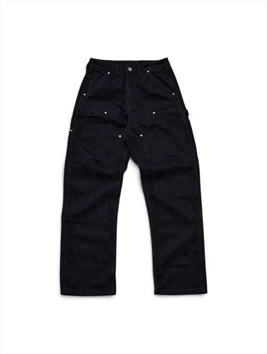【BASKETCASE  - バスケットケース】HENCH DOUBLE KNEE PANTS / BLACK (パンツ/ブラック)