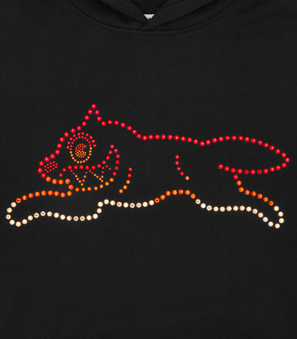 【ICE CREAM - アイスクリーム】CRYSTAL RUNNING DOG POPOVER HOOD / BLACK (フーディ/ブラック)