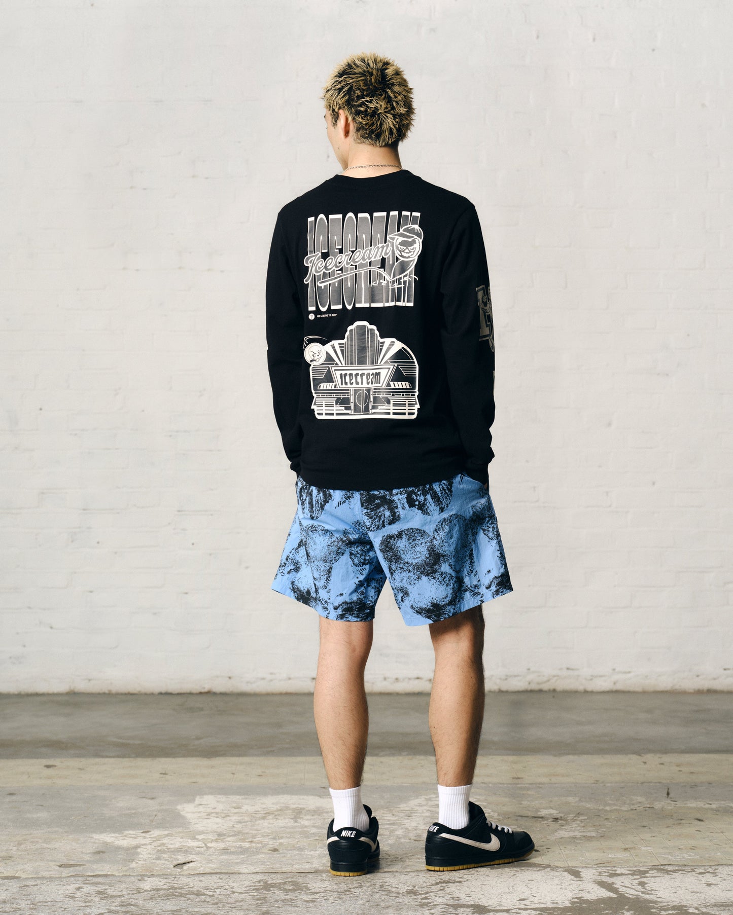 【ICE CREAM - アイスクリーム】MULTI GRAFPHIC LS TEE / BLACK (L.S/ブラック)